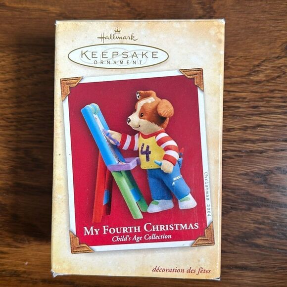 Vintage 2004 New in box Hallmark My Fourth Christmas Keepsake ornament - Picture 1 of 5
